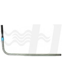 GIUNTO CURVO ZINCATO FILETTO DOPPIO 40x1"1/4 ACQUA RECANATI PEAD ELETTROSALDABILI