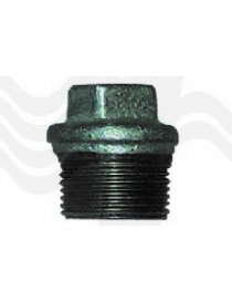 TAPPO MASCHIO ZINCATA 4" IN GHISA ATUSA