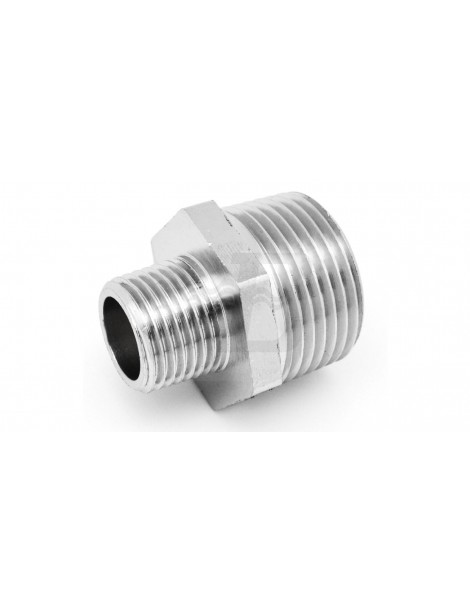 NIPPLES RIDUZIONE OTTONE CROMO MASCHIO MASCHIO 1/4x1/8 IBP CONEX