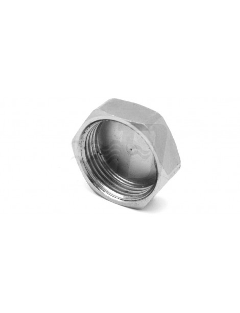 TAPPO FEMMINA IN OTTONE CROMO 3/8" IBP CONEX