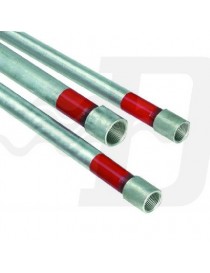 TUBO ZINCATO IN BARRE ML6 2"ACQUA-GAS SENZA PIOMBO TUBISPA