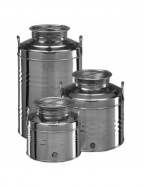 CONTENITORE ACCIAIO INOX USO ALIMENTARE LT.50 PER ALIMENTI
