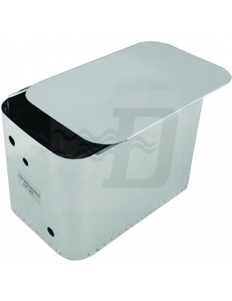 VASO DI ESPANSIONE APERTO INOX 30LT CON COPERCHIO DIANFLEX
