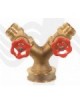 DIVISORE A 2 VIE CON SARACINESCA DN 70x2 DN 45 R.M. MANFREDI