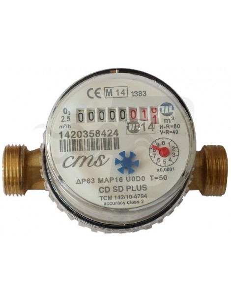 CONTATORE PER ACQUA FREDDA SUPER DRY ASCIUTTO 1/2" CMS BMETERS