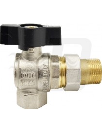 VALVOLA A SFERA A SQUADRA PER COLLETTORE 1"x1"1/4