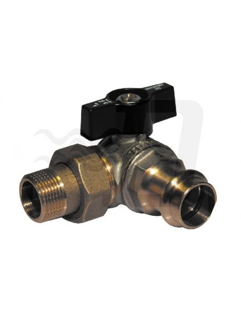 VALVOLA SFERA ATTACCHI A PRESSARE CON COLLETTORE SX 3/4X22