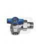 VALVOLA SFERA SQUADRA COLLETTORE BLU 3/4 DX