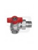 VALVOLA SFERA SQUADRA COLLETTORE ROSSA SA 3/4 SX