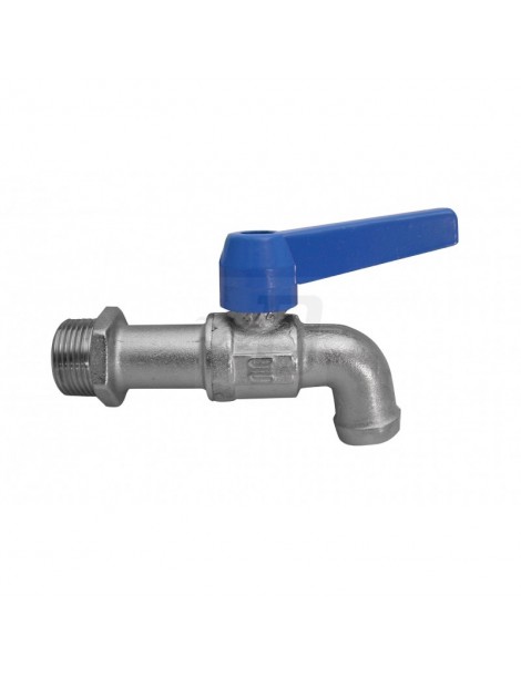 RUBINETTERIA A SFERA CURVO FILETTATO MASCHIO CON LEVA ALLUMINIO 1/2"