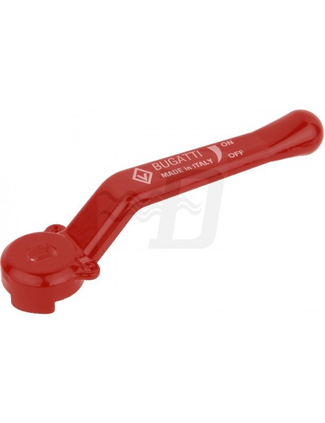 LEVA ALLUMINIO ROSSA PER VALVOLE E RUBINETTERIA 1"