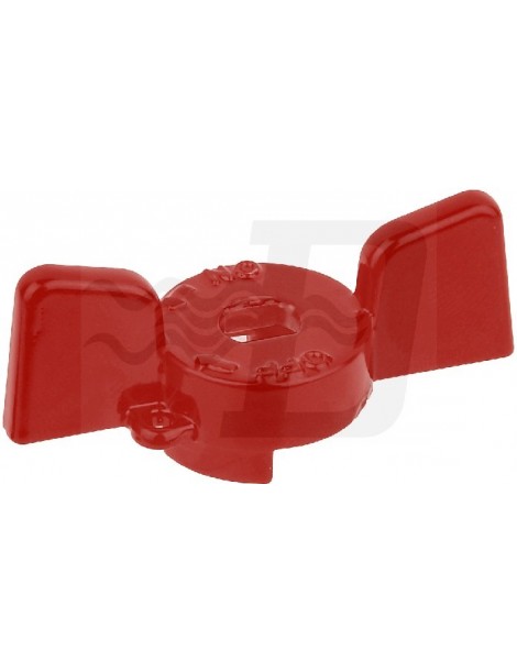 FARFALLA ALLUMINIO ROSSA PER VALVOLE E RUBINETTERIA 3/4"
